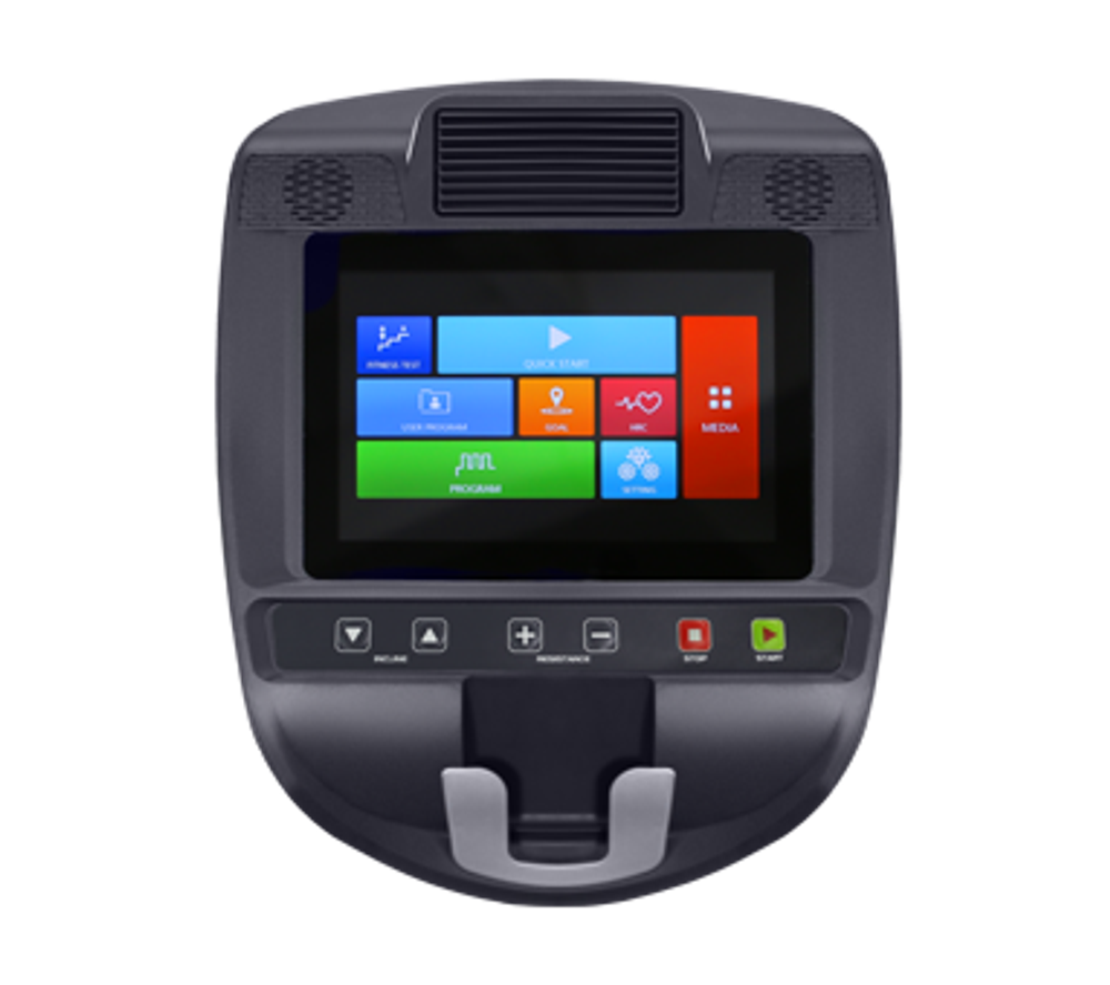 Эллиптический эргометр с автонаклоном коммерческий BRONZE GYM E1000M PRO TFT TURBO