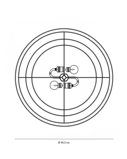 Серебряная люстра “Вирджил”