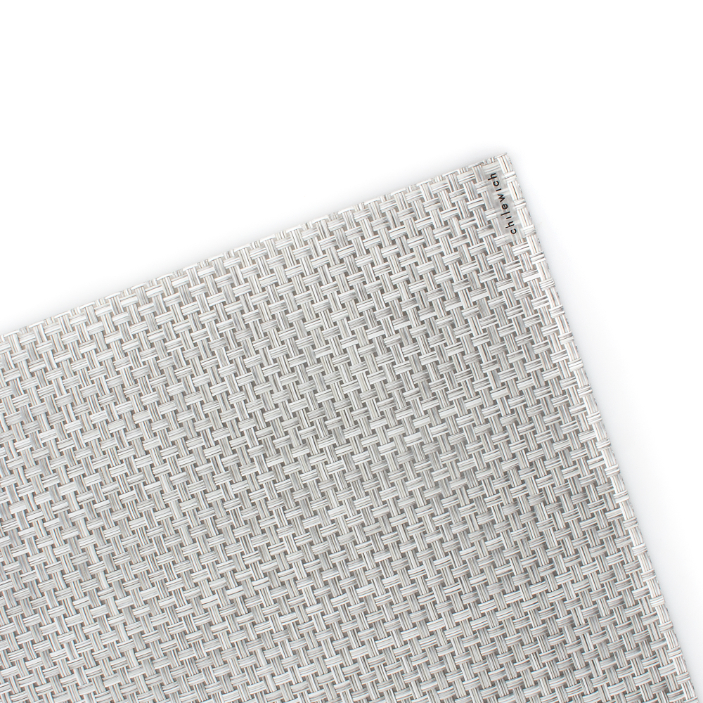 Салфетка подстановочная 36х48 Chilewiсh Basketweave White/Silver
