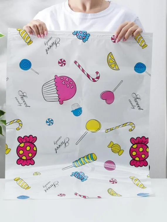 Набор вакуумных пакетов для хранения: 2 шт - 50×70 см, 2 шт - 60×80 см, 2 шт - 80×100 см, насос