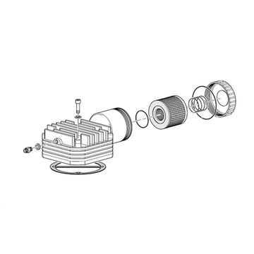 Крышка цилиндра 1-й ступени Coltri MCH-16-18 комплект