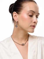 Серьги "Big knot" Silver