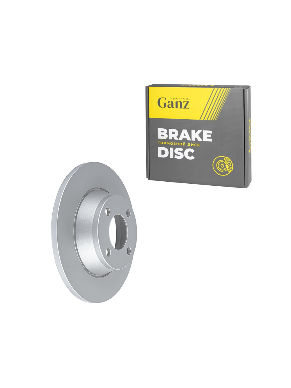 Диск тормозной передний с покрытием для AUDI 80 (91-96) GANZ GIJ10418