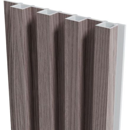 Стеновая реечная панель WPC Дуб темно-серый, 290x16,8 см