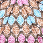 Зонт женский полуавтомат «Ultramarine- Маниока», микс 6 цветов, 8 спиц, d-100см, длина в слож. виде 28см, голубые цветы