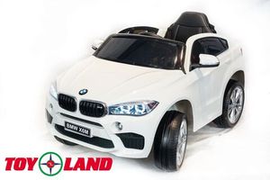 Детский электромобиль Toyland BMW X6M mini Белый