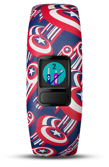 Трекер активности для детей Garmin Vivofit Jr. 2 Captain America  010-01909-12