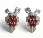 Ювелирные серьги из серебра 925 пробы