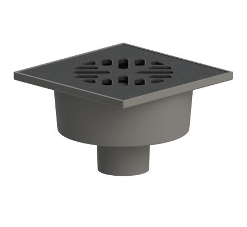 ТП-102.50-150VPDs Трап с сухим затвором и чугунной решеткой Dn50