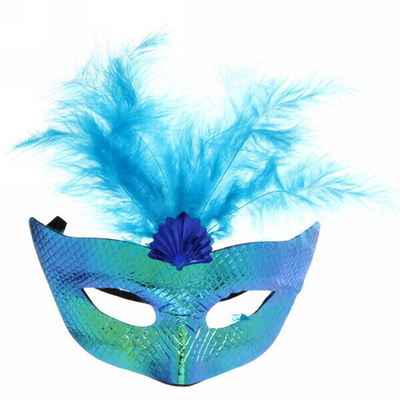 Маска карнавальная «Морская волна», микс (синий,бел,розовый)