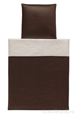 Наволочка 35x40 Elegante Basic коричневая