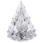 Сувенир с подсветкой «Кристальная ёлочка» 5*6 см, Теплый белый