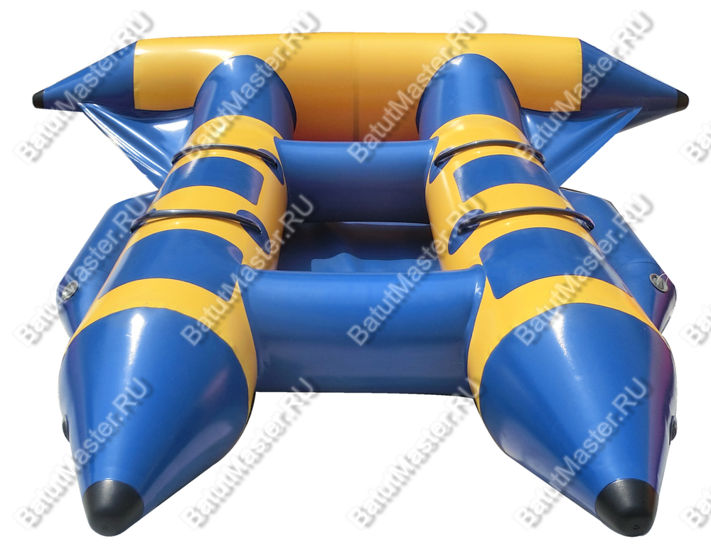 Двойной водный банан, "Синий" мест для посадки 4, без усиления