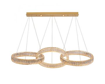 Подвесная люстра 120W 3100K-4000K 8243N/S gold золото CRYSTAL Newport