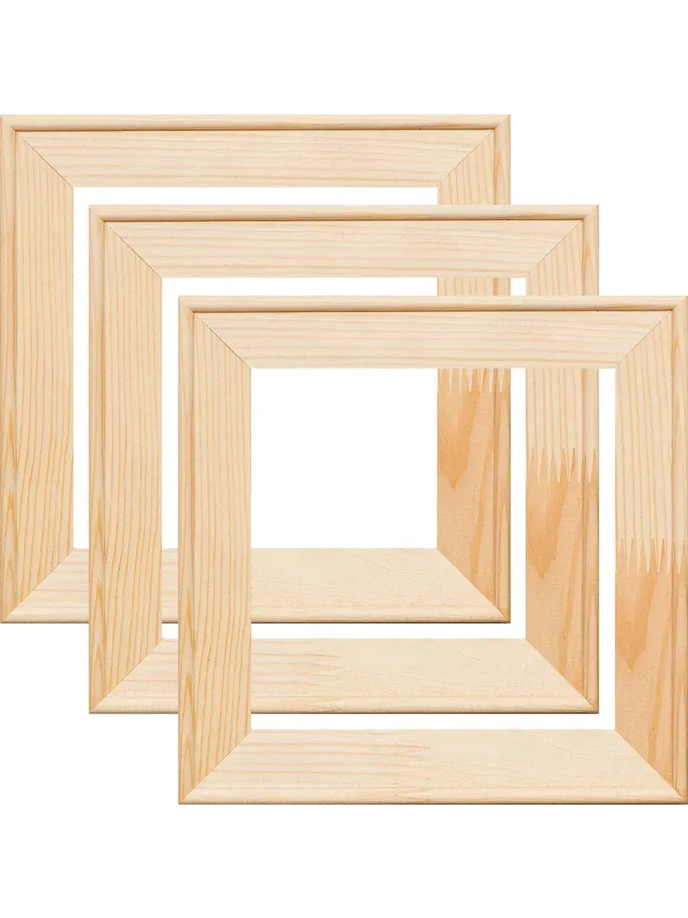 Глухой подрамник 20x20 см. (3 штуки) сеч. 40*18 мм.