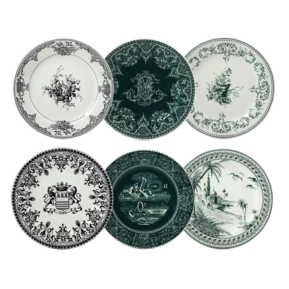 Набор десертных тарелок Les Depareillees Vert (23.2 см), 6 шт.