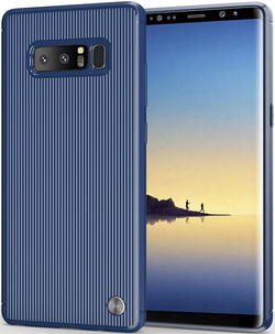 Чехол для Samsung Galaxy Note 8  цвет Blue (синий), серия Bevel от Caseport