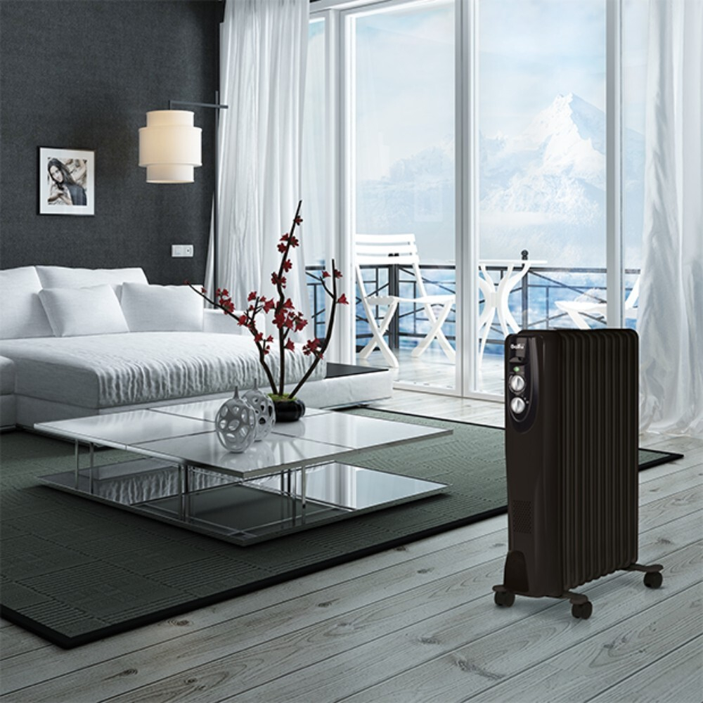 Масляный радиатор Ballu Classic black BOH/CL-11BRN 2200, 11 секций