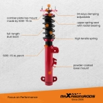 maXpeedingrods 24-Way Damper Adjustable Coilovers Kit подходит для автомобиля BMW E36 3 Series