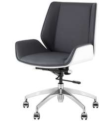 Кресло офисное Crown серо-голубое