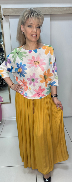 Итальянская сатиновая юбка