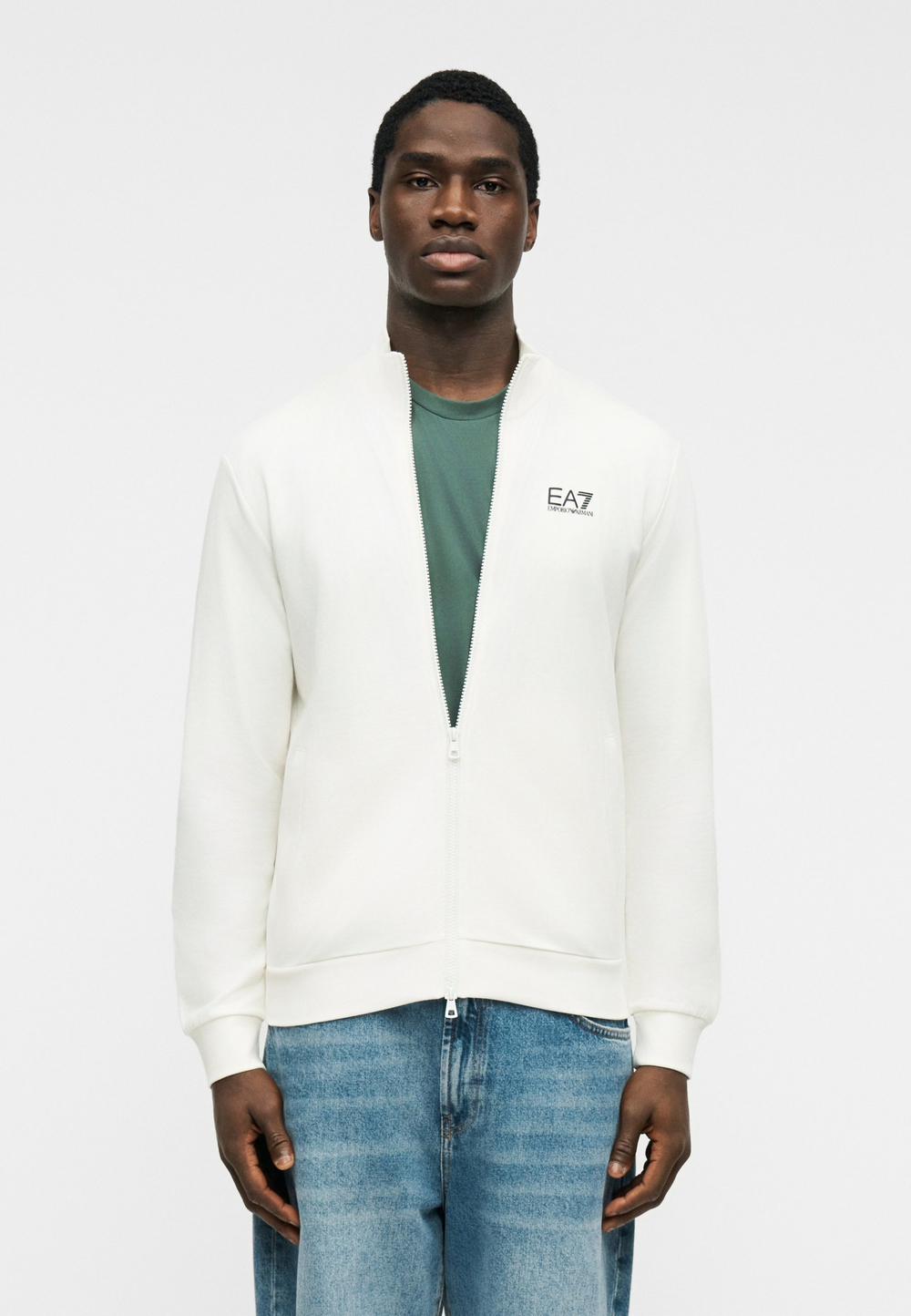 EA7 Emporio Armani UNISEX - Толстовка на молнии - Белый