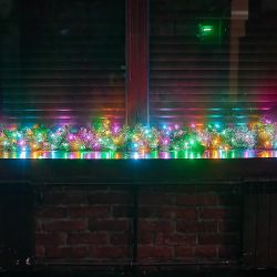 ULD-S1000-100-DGA MULTI-2 IP20 Гирлянда светодиодная. 10м. 100 светодиодов. Голубой. желтый. зеленый. розовый свет. Провод зеленый. ТМ Uniel