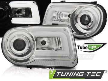 Передние фары tube light chrome для Chrysler 300C