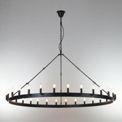 Citilux Смитсон CL470130 Люстра замковая подвесная Чёрная