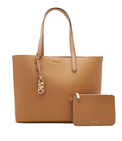 Кожаный шопер двухсторонний + поясная сумка Eliza Michael Kors - коричневый(30F3GZAT4T)