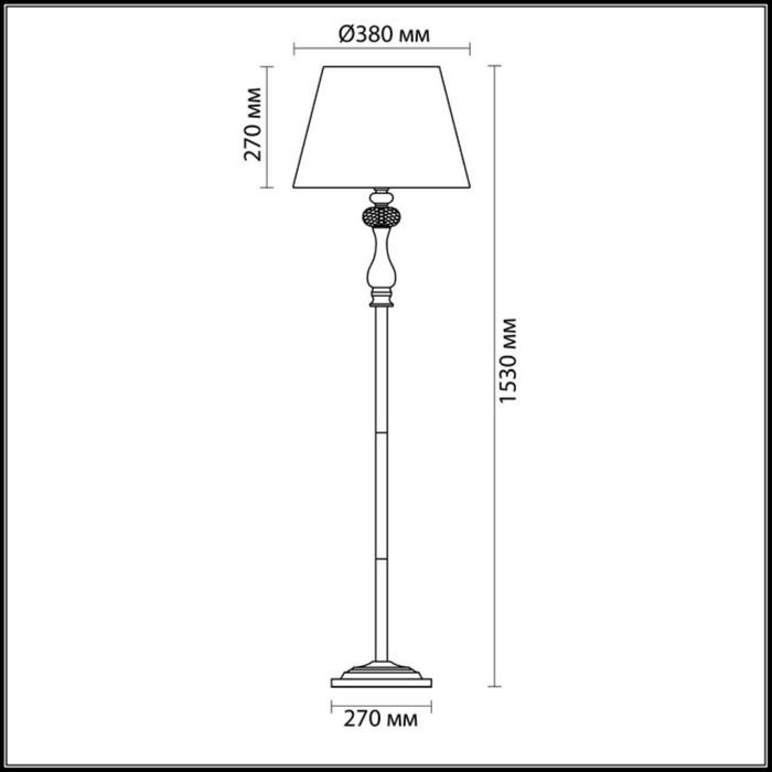 Торшер Odeon Light 3393/1F