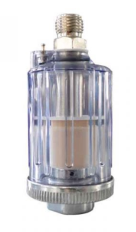 WDK-65049  Фильтр-масло/влагоотделитель. 1/4", фильтр 10 мкм, прозрачный. 85х40 мм