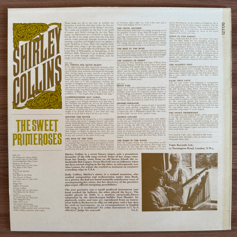 Виниловая пластинка Shirley Collins – The Sweet Primeroses LP