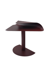 Журнальный столик Cornea металл бордовый