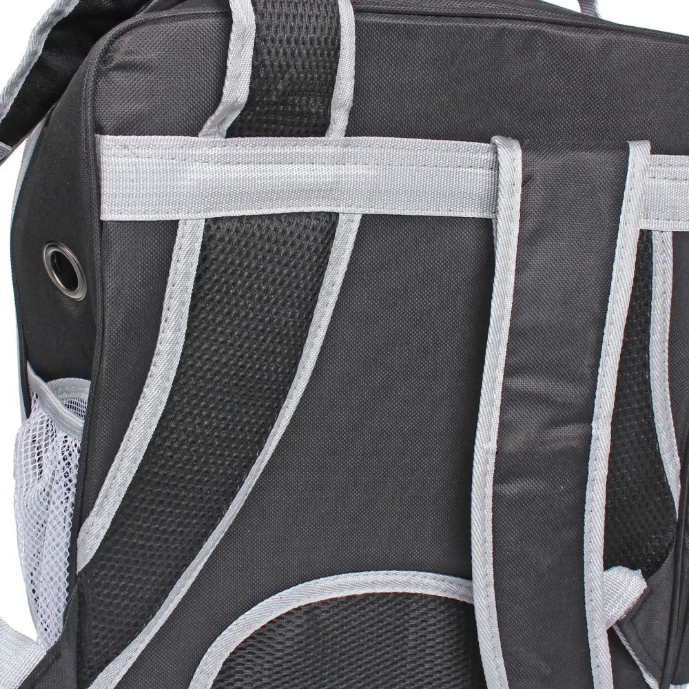 Рюкзак - переноска для животных «СТИЛЬНЫЙ БРО», цвет пудровый, 32*17*42/до 13кг (Пакет и Лейбл)