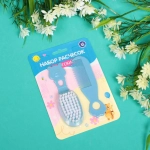 Набор детских расчёсок 2 шт «Little baby», цвет голубой, 12,4*4,5 см (блистер ультрамарин)