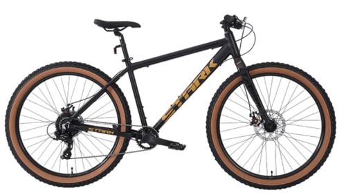 Велосипед Stark'25 Tank 27.1 D+  р.18"  черный матовый/песочный