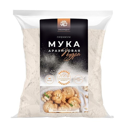 Арахисовая мука 500 гр, ОРЕХПРОДУКТ