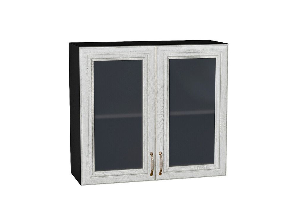 Шкаф верхний с 2-мя остекленными дверцами Шале