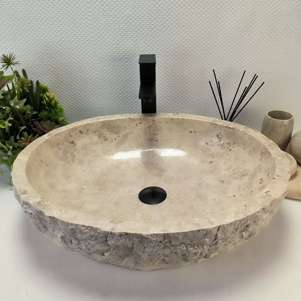 Раковина из мрамора Erozy Cream EM-62761 (56*45*15) 123