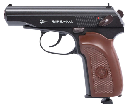 Пистолет пневматический ПМ Borner PM49 blowback кал.4,5 мм