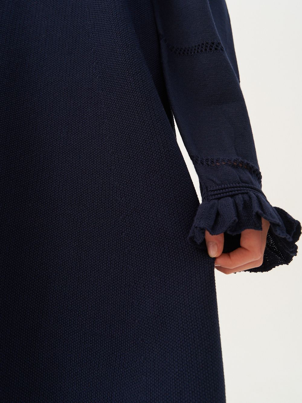 Платье для девочки с длинным рукавом AT1039 синий