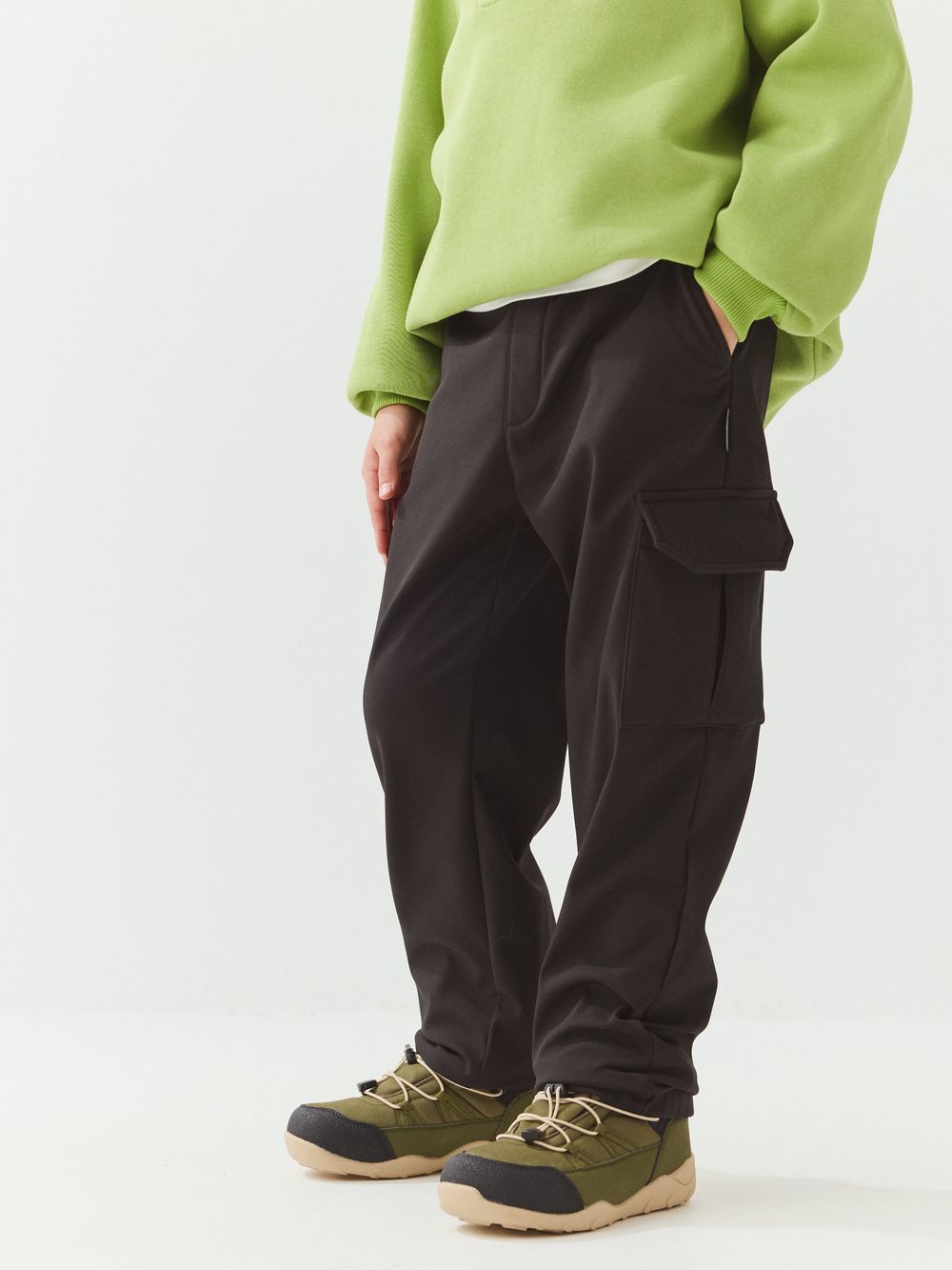 Брюки карго Softshell демисезонные "Уголь" 7+