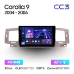 Teyes CC3 9" для Toyota Corolla 2004-2006