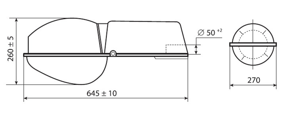 Светильник консольный ЖКУ21-100-001 Гелиос : ШБ (с/стеклом) (под ДНаТ-лампу Е40) GALAD