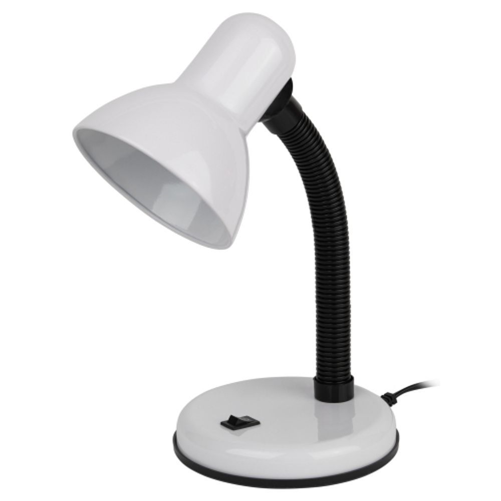 Настольный светильник ЭРА N-120-E27-40W-W белый | Настольные светильники под лампу