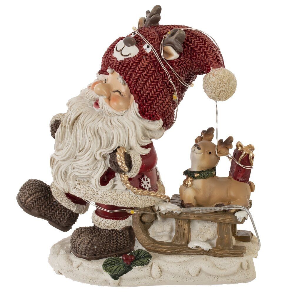 GAEM Фигурка декоративная "Дед Мороз", с подсветкой (3хLR44,н/п), L1, L11,5 W7 H13 см, 2в.