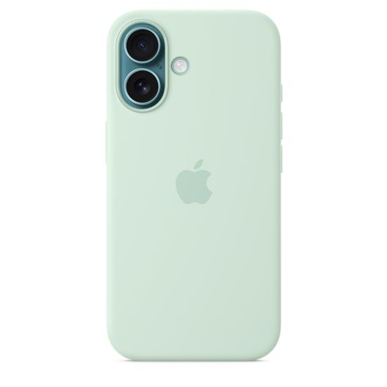 Apple Silicone Case with MagSafe iPhone 16 Aquamarine