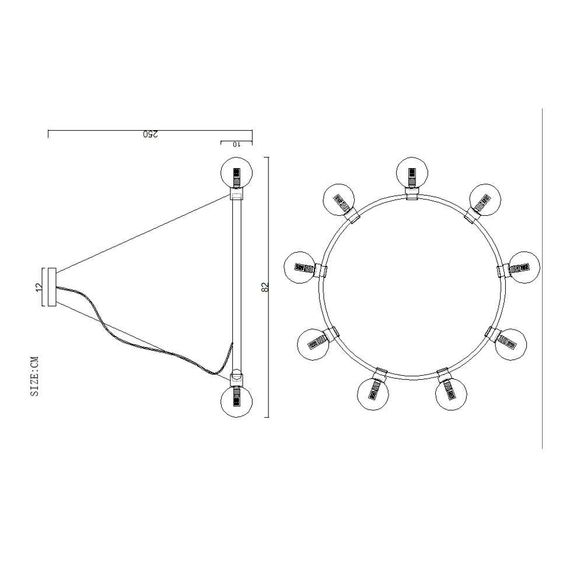 Подвесная люстра Imperium Loft Flamb 140690-26