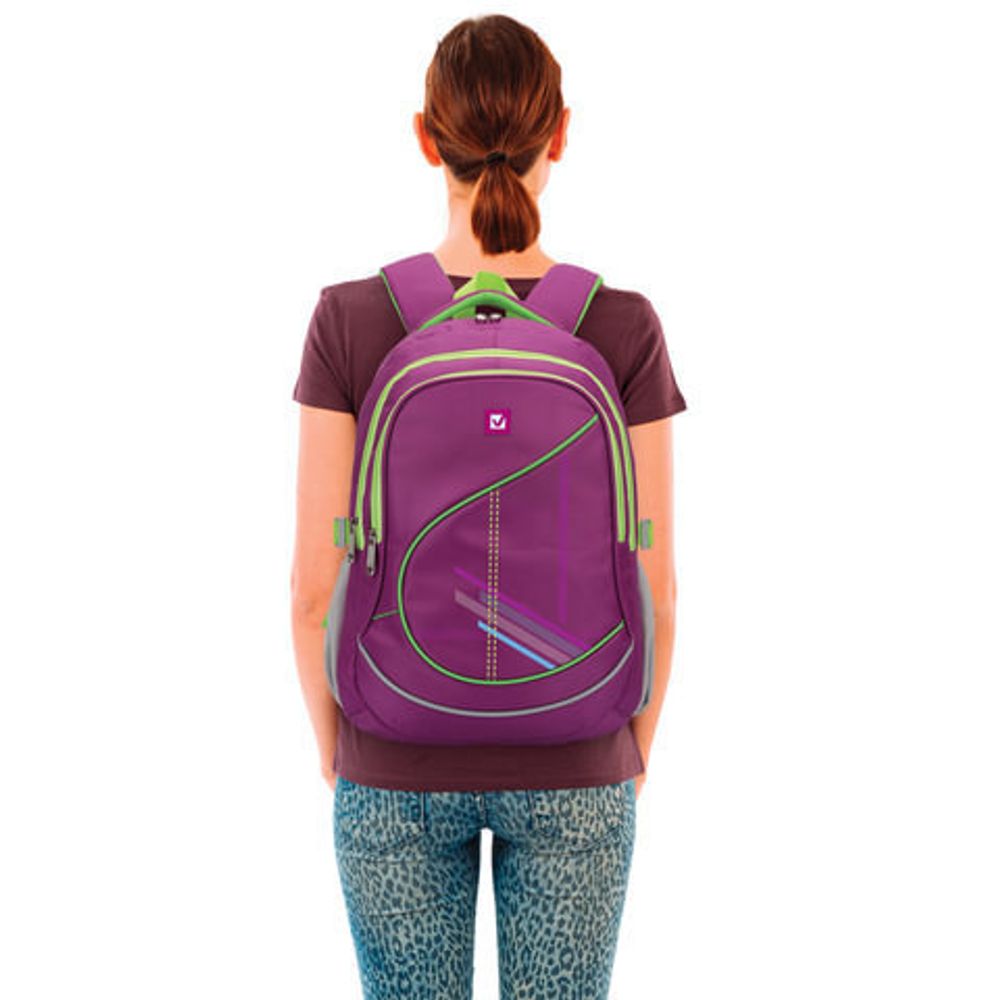 Рюкзак BRAUBERG для старших классов/студентов/молодежи, "Крокус", 30 литров, 46х34х18 см, 225521